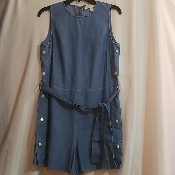 NWT MICHAEL Michael Kors Blue Chambray Rom… - Picture 3 of 8